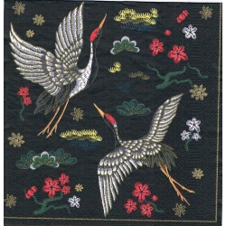 Serwetka -465- żurawie , haft